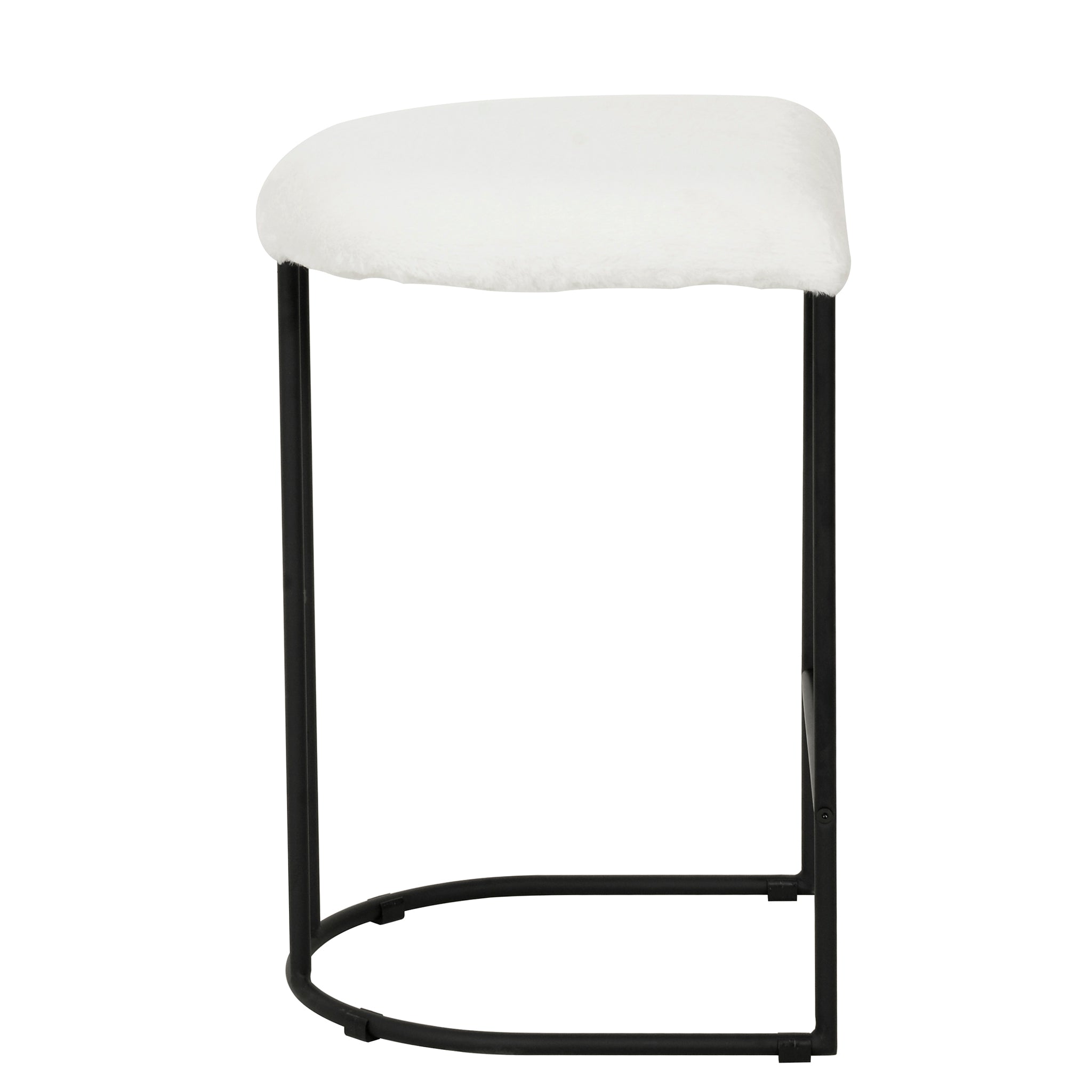 Galvan 65cm Bar Stool - Cloud Fur - Last One Bar Stool Freehold-Core