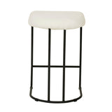 Galvan 65cm Bar Stool - Cloud Fur - Last One Bar Stool Freehold-Core
