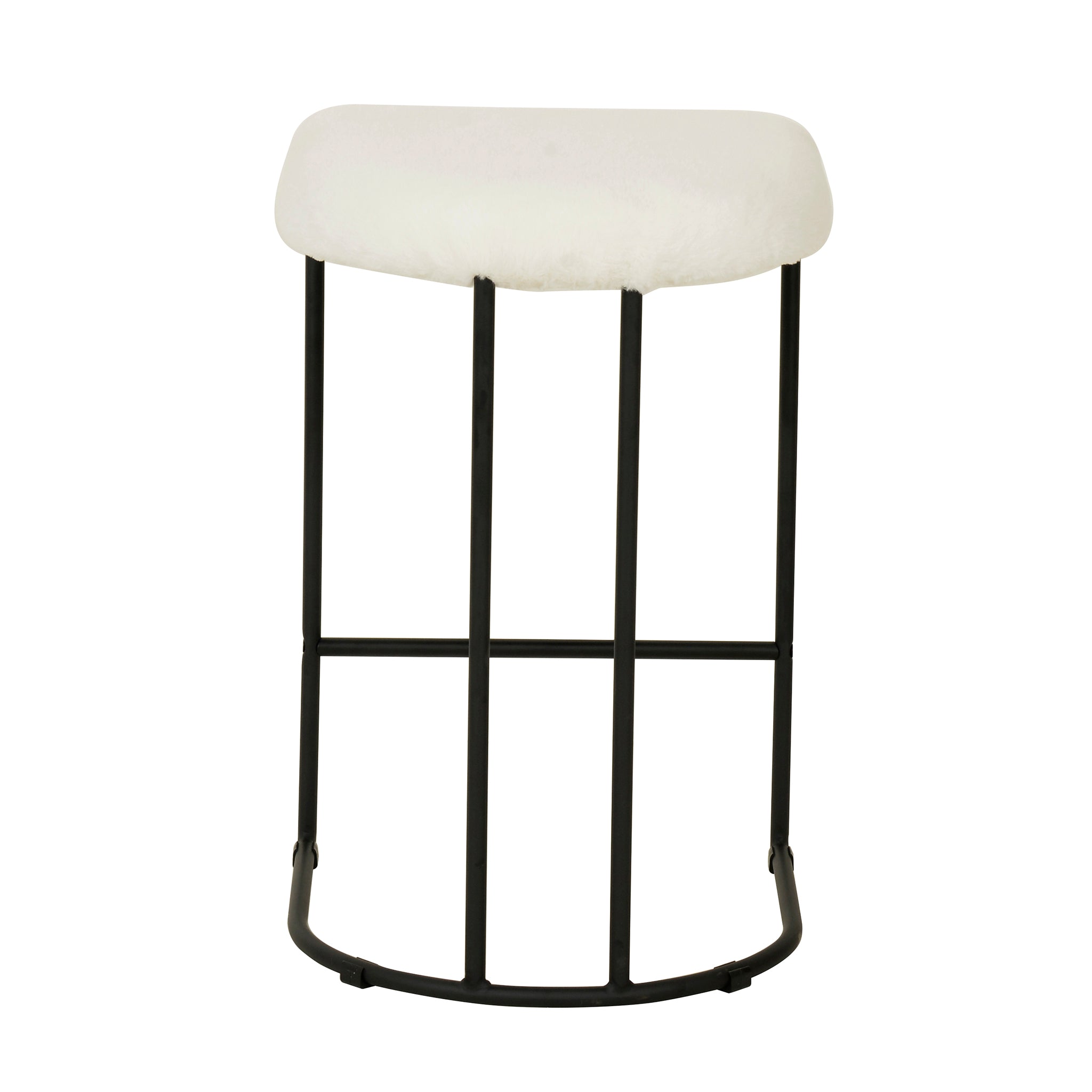 Galvan 65cm Bar Stool - Cloud Fur - Last One Bar Stool Freehold-Core