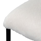 Galvan 65cm Bar Stool - Cloud Fur - Last One Bar Stool Freehold-Core