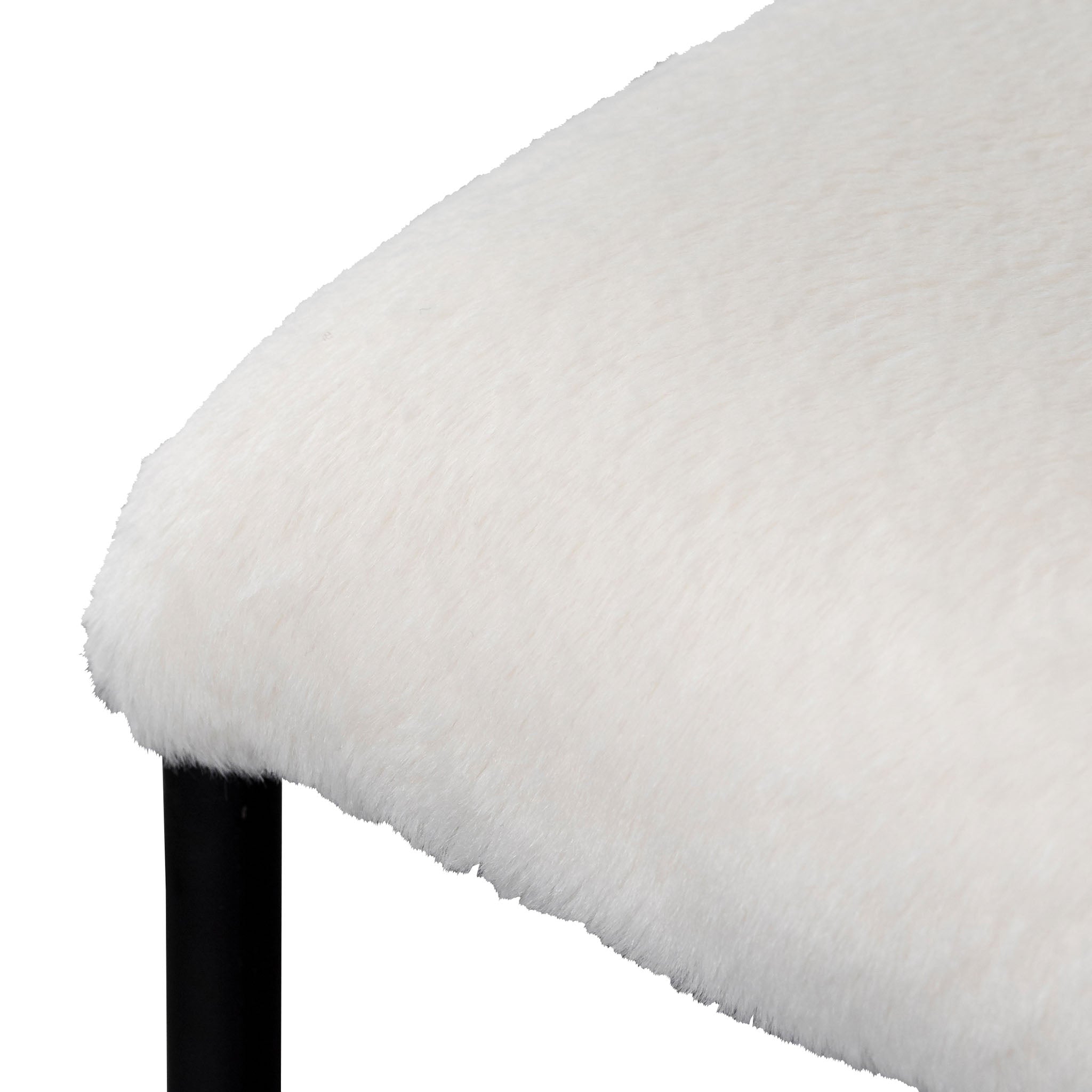 Galvan 65cm Bar Stool - Cloud Fur - Last One Bar Stool Freehold-Core