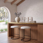 Set of 2 - Galvan 65cm Bar Stool - Cloud Fur Bar Stool Freehold-Core