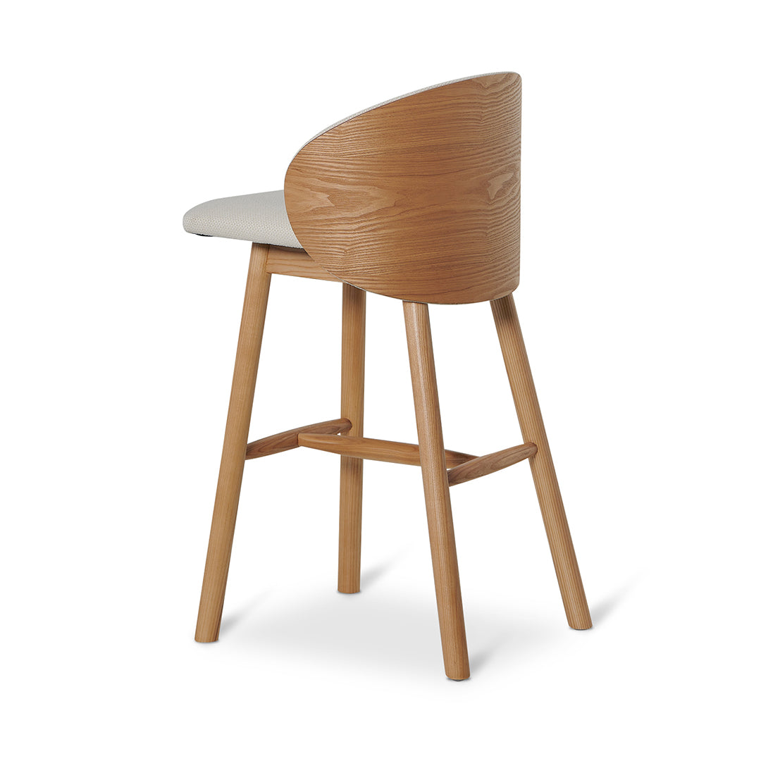 Lennox 65cm Natural Bar Stool - Beige Bar Stool Drake-Core   