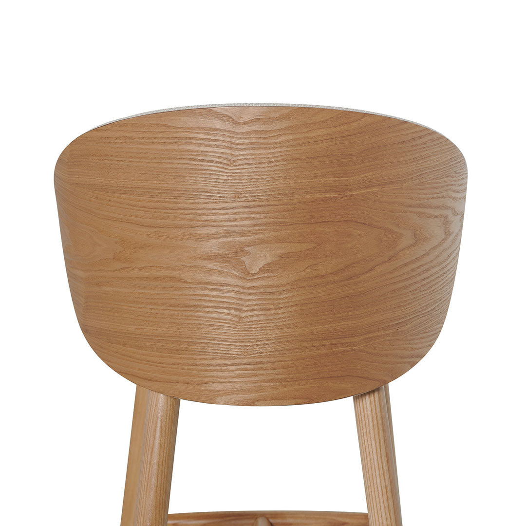 Lennox 65cm Natural Bar Stool - Beige Bar Stool Drake-Core   