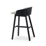 Nicholas 65cm Black Bar Stool - Beige Bar Stool Drake-Core   