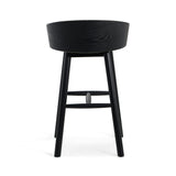 Nicholas 65cm Black Bar Stool - Beige Bar Stool Drake-Core   