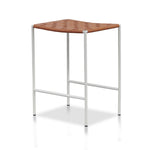 Ex Display - Anika White Frame Bar stool - Tan Bar Stool M-Sun-Core