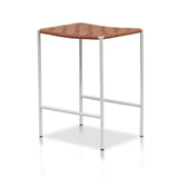 Ex Display - Anika White Frame Bar stool - Tan Bar Stool M-Sun-Core