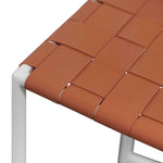 Set of 2 - Anika White Frame Bar stool - Tan Bar Stool New Home-Core   