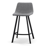 Set of 2 - Duke 65cm Bar Stool - Spec Charcoal Bar Stool Sendo-Core   