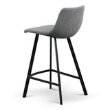 Set of 2 - Duke 65cm Bar Stool - Spec Charcoal Bar Stool Sendo-Core   