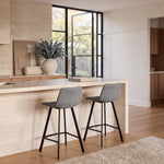 Set of 2 - Duke 65cm Bar Stool - Spec Charcoal Bar Stool Sendo-Core