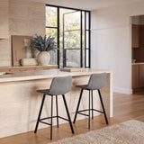 Set of 2 - Duke 65cm Bar Stool - Spec Charcoal Bar Stool Sendo-Core