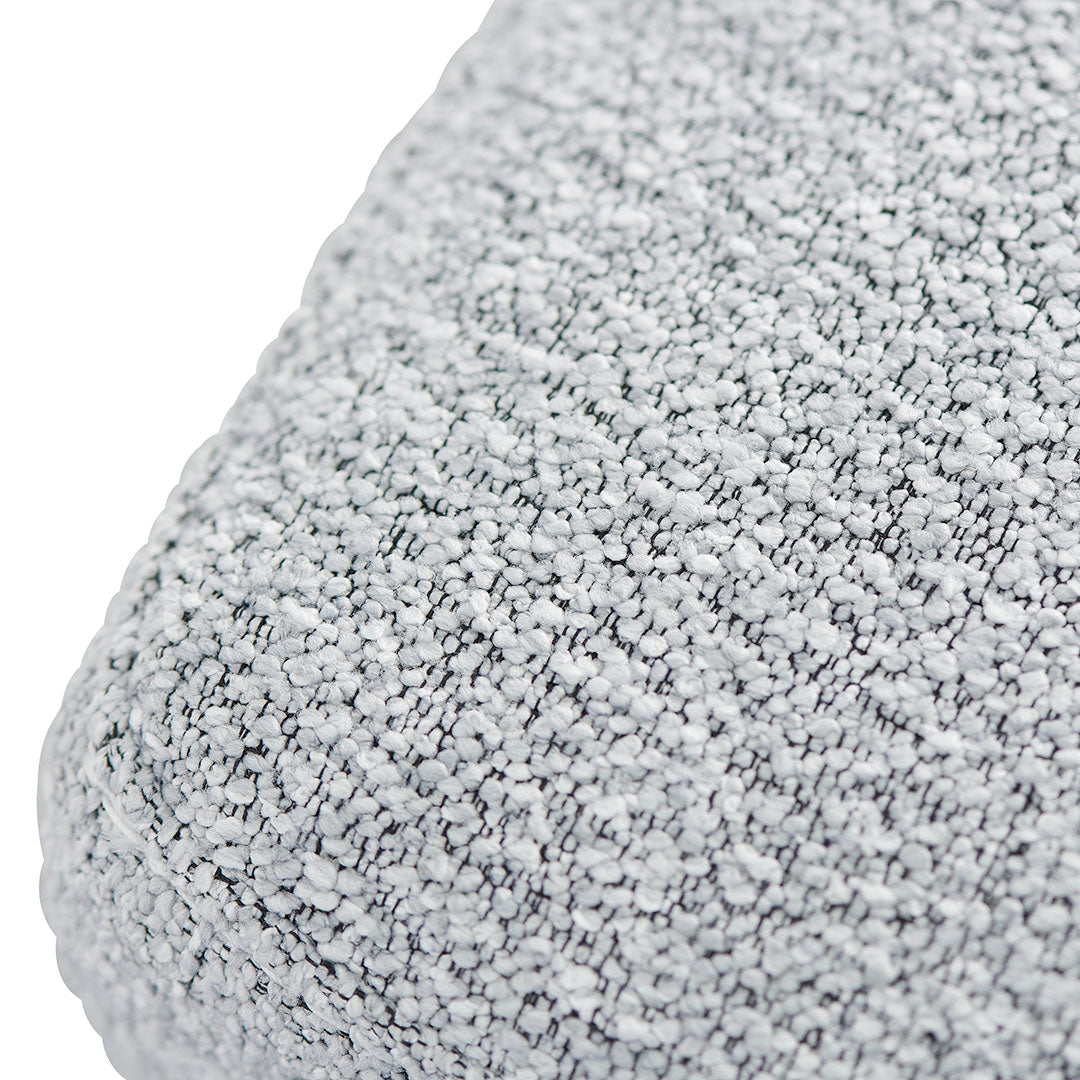 Ex Display - Adela Hail Grey Bar Stool - Brushed Gold Base Bar Stool Blue Steel Sofa- Core