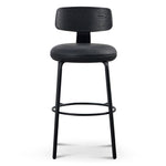 Ex Display - Martino 75cm Bar Stool - Full Black Bar Stool Swady-Core