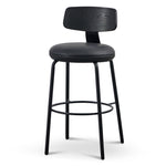 Ex Display - Martino 75cm Bar Stool - Full Black Bar Stool Swady-Core