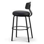 Ex Display - Martino 75cm Bar Stool - Full Black Bar Stool Swady-Core