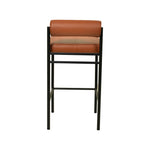 Ex Display - Shaffer 65cm Fabric Bar Stool - Brown Bar Stool Freehold-Core