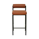 Ex Display - Shaffer 65cm Fabric Bar Stool - Brown Bar Stool Freehold-Core