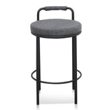 Karimi 65cm Bar Stool - Charcoal Grey SINGLE Bar Stool Freehold-Core