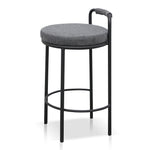 Karimi 65cm Bar Stool - Charcoal Grey SINGLE Bar Stool Freehold-Core
