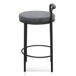 Karimi 65cm Bar Stool - Charcoal Grey SINGLE Bar Stool Freehold-Core