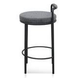 Karimi 65cm Bar Stool - Charcoal Grey SINGLE Bar Stool Freehold-Core