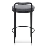 Karimi 65cm Bar Stool - Charcoal Grey SINGLE Bar Stool Freehold-Core