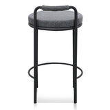 Karimi 65cm Bar Stool - Charcoal Grey SINGLE Bar Stool Freehold-Core