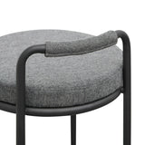 Karimi 65cm Bar Stool - Charcoal Grey SINGLE Bar Stool Freehold-Core