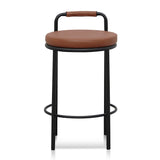 Ex Display - Karimi 65cm Bar Stool - Brown Bar Stool Freehold-Core