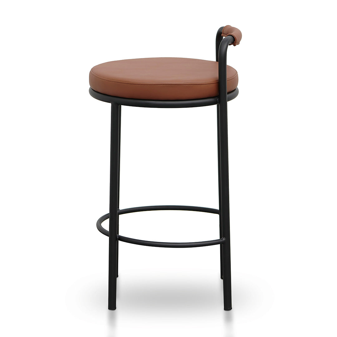 Ex Display - Karimi 65cm Bar Stool - Brown Bar Stool Freehold-Core