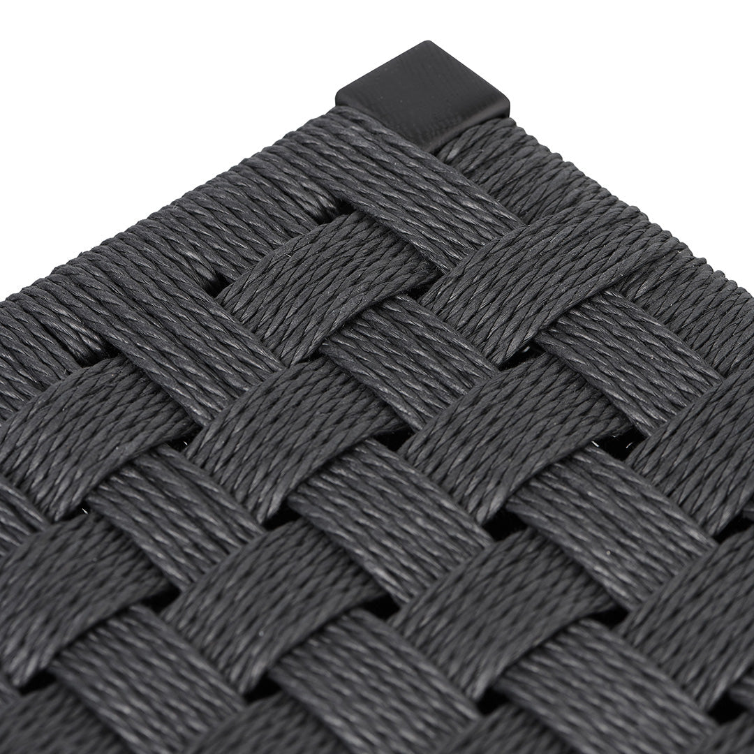 Ex Display - Jolen 65cm Rattan Bar Stool - Full Black Bar Stool Oakwood-Core