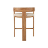 Ex Display - Miles Natural Barstool - Light Beige Bar Stool LJ-Core