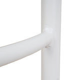 Ex Display - Mclean 65cm White Frame Bar Stool - Clay Grey Bar Stool Freehold-Core