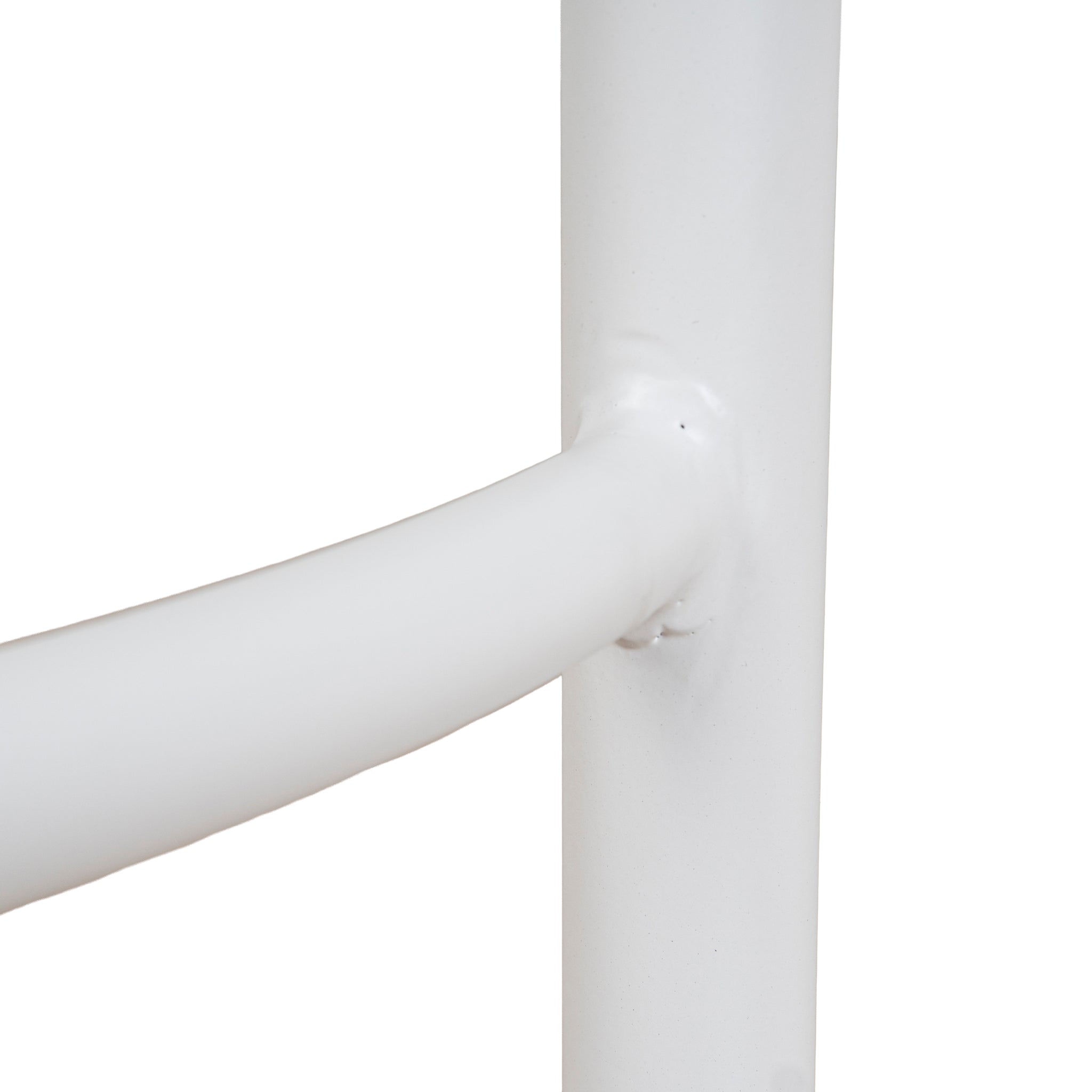 Ex Display - Mclean 65cm White Frame Bar Stool - Clay Grey Bar Stool Freehold-Core