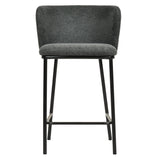 Set of 2 - Flossie 65cm Bar Stool - Charcoal Grey Bar Stool Freehold-Core   