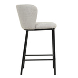 Set of 2 - Flossie 65cm Bar Stool - Coastal Light Grey Bar Stool Freehold-Core   