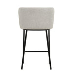 Set of 2 - Flossie 65cm Bar Stool - Coastal Light Grey Bar Stool Freehold-Core   