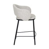 Set of 2 - Mani 65cm Black Bar Stool - Clay Grey Bar Stool Freehold-Core
