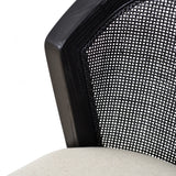 Ex Display - Margie Black Elm Barstool - Light Beige Bar Stool LJ-Core