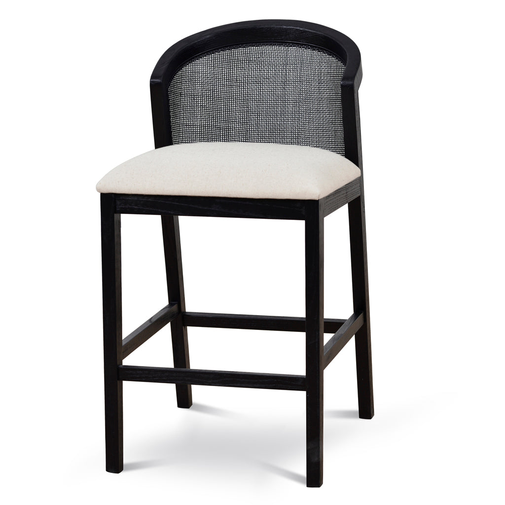 Margie Black Elm Barstool - Dawn Beige Bar Stool LJ-Core