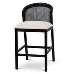 Margie Black Elm Barstool - Dawn Beige Bar Stool LJ-Core