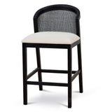 Margie Black Elm Barstool - Dawn Beige Bar Stool LJ-Core