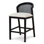 Ex Display - Margie Black Elm Barstool - Light Beige Bar Stool LJ-Core