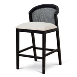 Ex Display - Margie Black Elm Barstool - Light Beige Bar Stool LJ-Core
