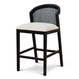 Margie Black Elm Barstool - Dawn Beige Bar Stool LJ-Core