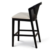 Margie Black Elm Barstool - Dawn Beige Bar Stool LJ-Core