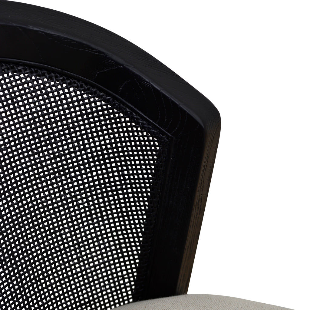 Margie Black Elm Barstool - Dawn Beige Bar Stool LJ-Core