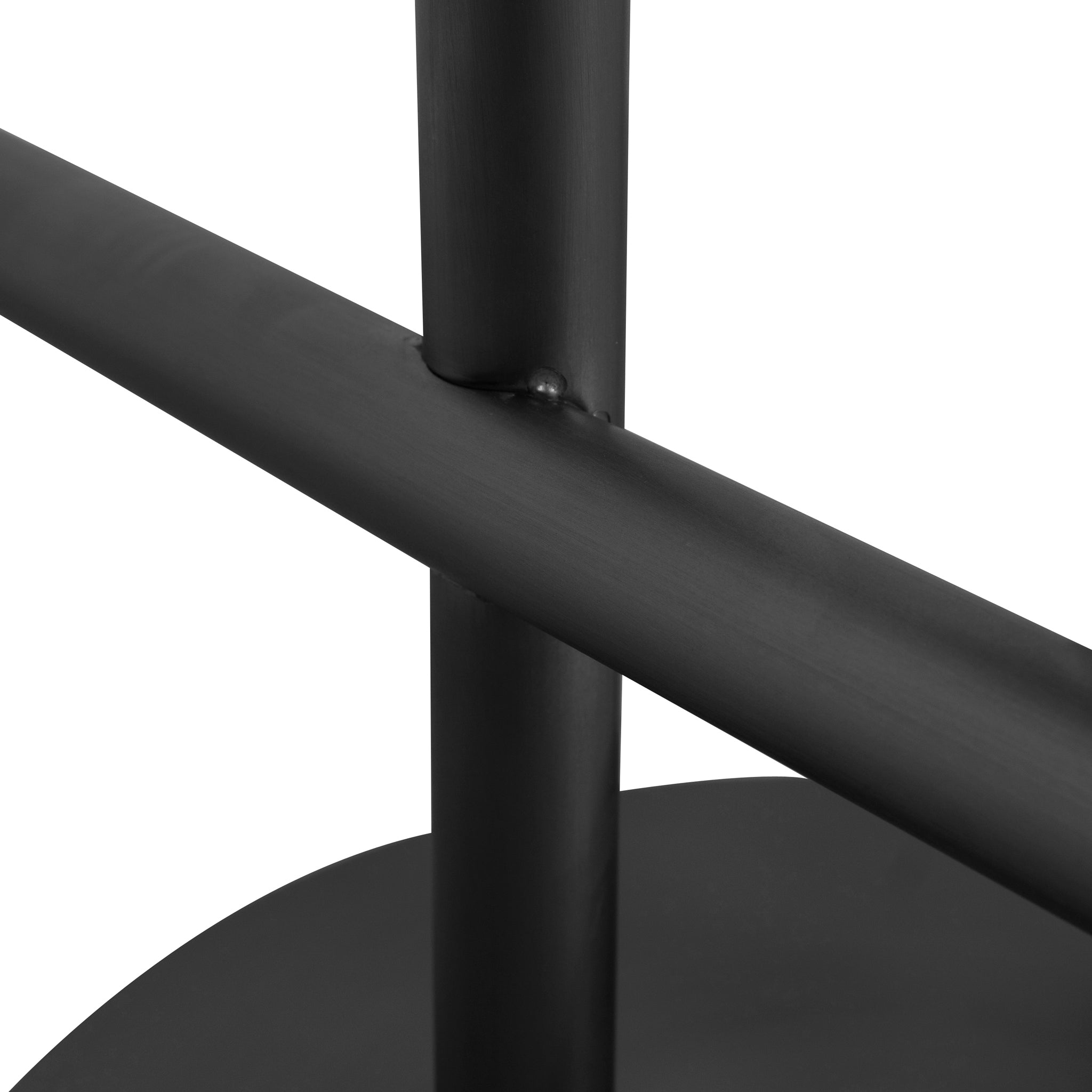 Ex Display - Jovan 68cm Brush Black Bar Stool - Silver Grey Boucle Bar Stool Blue Steel Sofa- Core